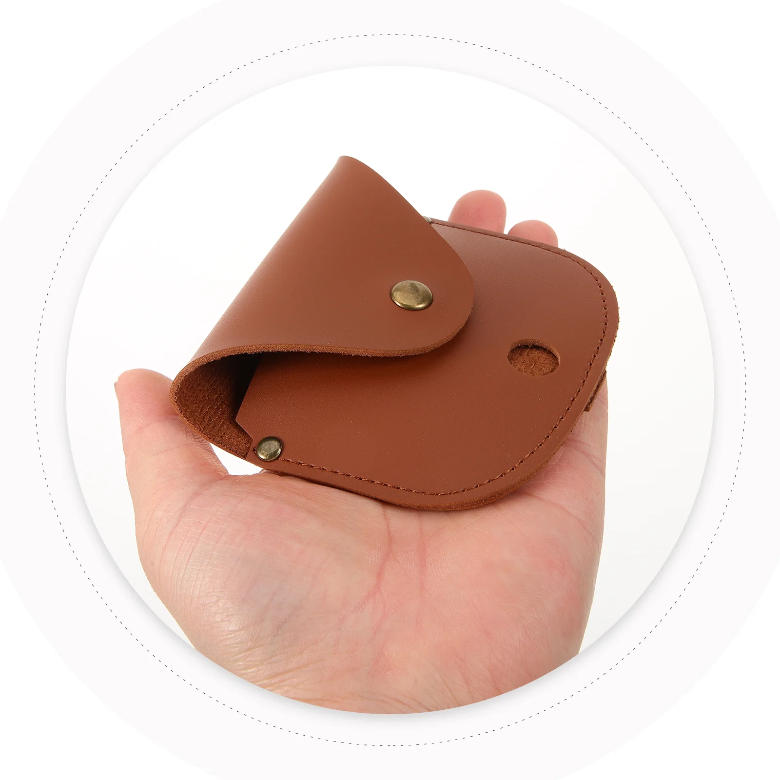 Pocket Watch Case Pouch Compass Display Storage Metal Button Empty Cases