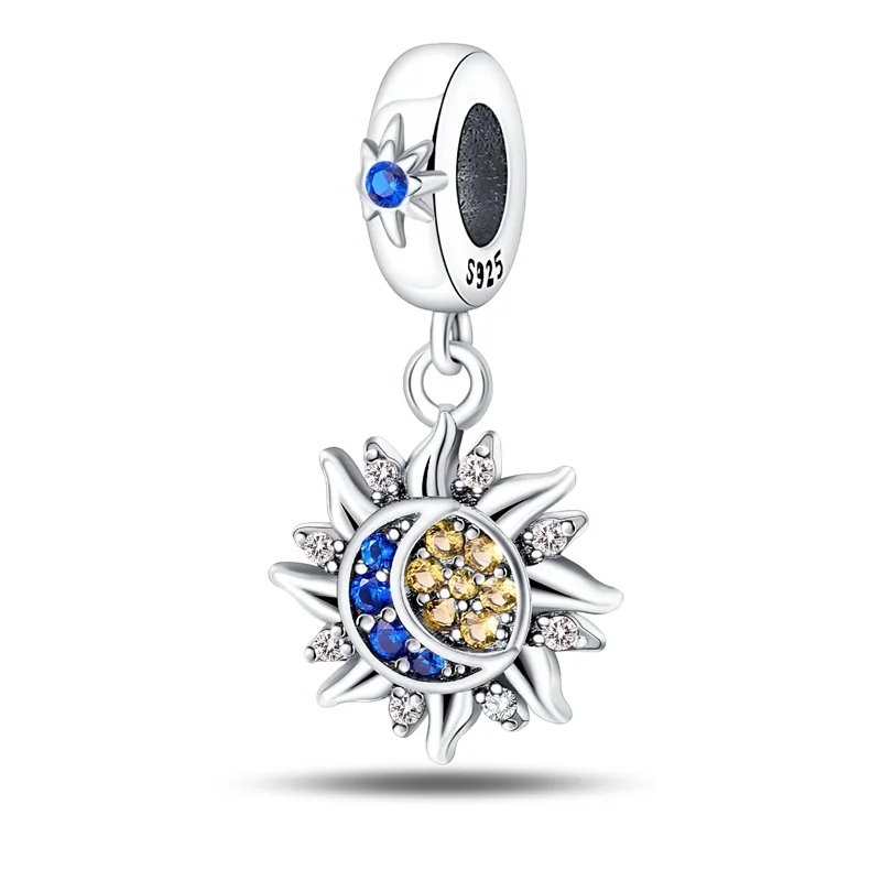 Fit DIY Original 925 Sterling Silver Star Moon Magic Eyes Charms Beads For Women Birthday Cute Pretty Anniversary Jewelry Gifts