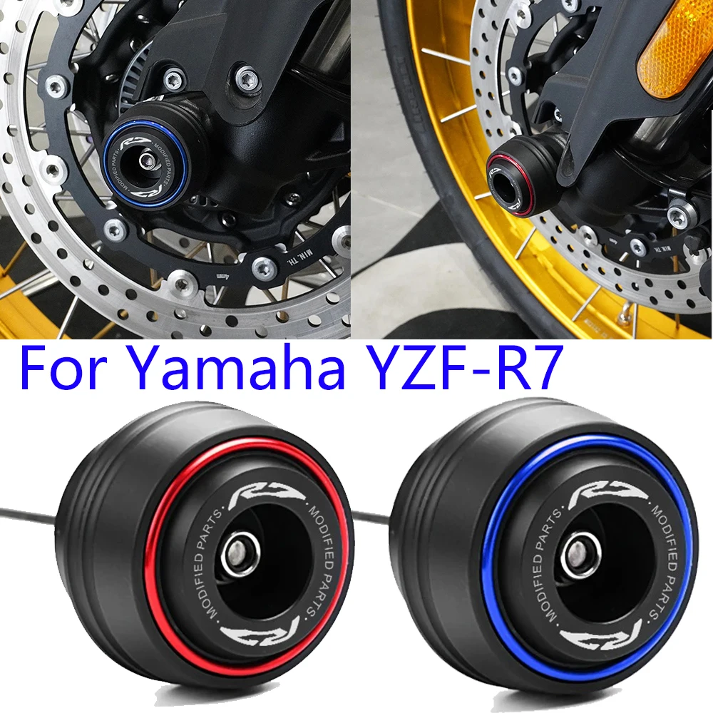For Yamaha YZF R7 r7 YZF R7 YZF-R7 2021-2025 Accessories Motorcycle Front Rear Wheel Fork Axle Crash Protector Anti-Collision