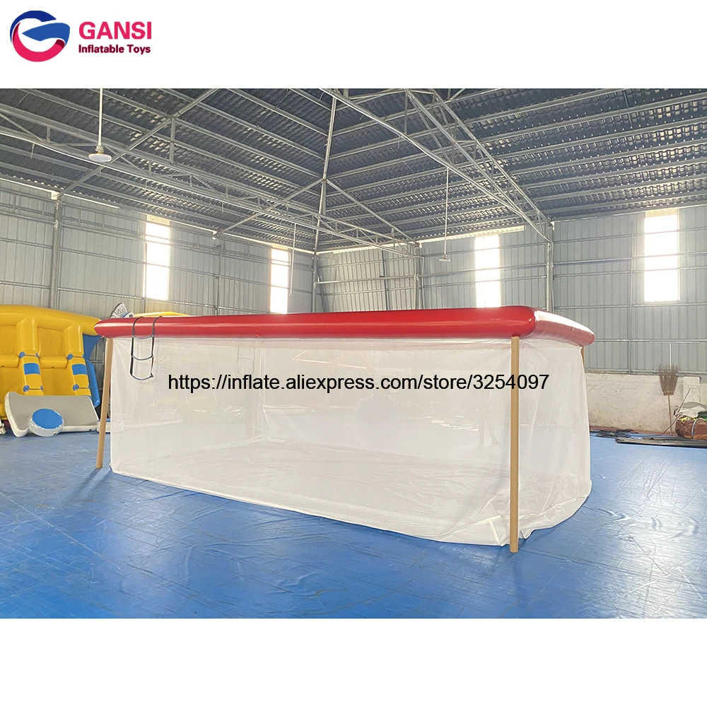 Inflatable Floating Ocean Sea Swimming Pool / Protective Anti Jellyfish Pool With Netting Enclosure For Safe