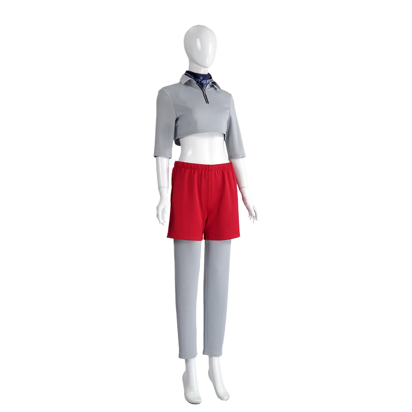 Anime Retro TV Show Girl Cosplay Costume Role Eleven Cos Suit Long Sleeve Hoodie with Shorts Full Set Halloween Dress Up Outfit view 5