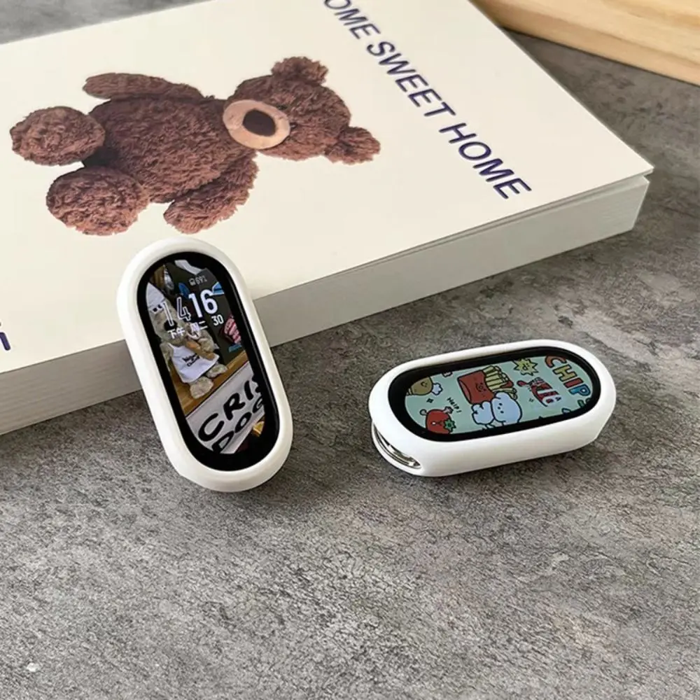 샤오미 미 밴드 8 용 스마트 워치 실리콘 케이스, 범퍼 프레임 스크린 보호대 액세서리 커버, 신제품