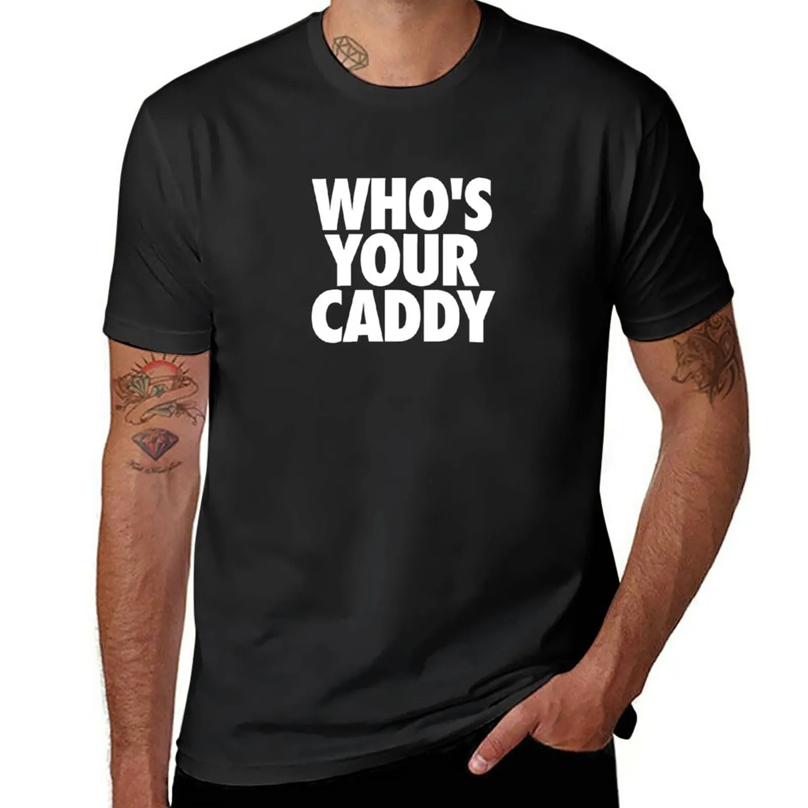 New WHO'S YOUR CADDY | DADDY GOLFER T-Shirt aesthetic clothes Aesthetic clothing t shirt men