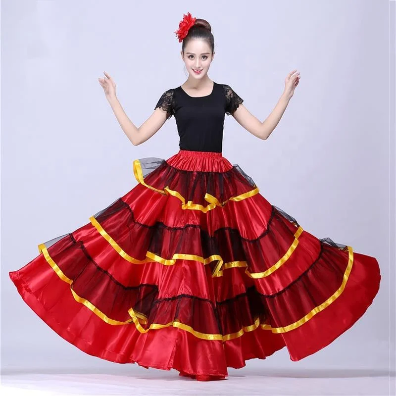 Belly Dance Skirt Sexy Egypt Costume Sexy Belly Dance Long Skirts For Women Flamenco Skirt Belly Dance Costume