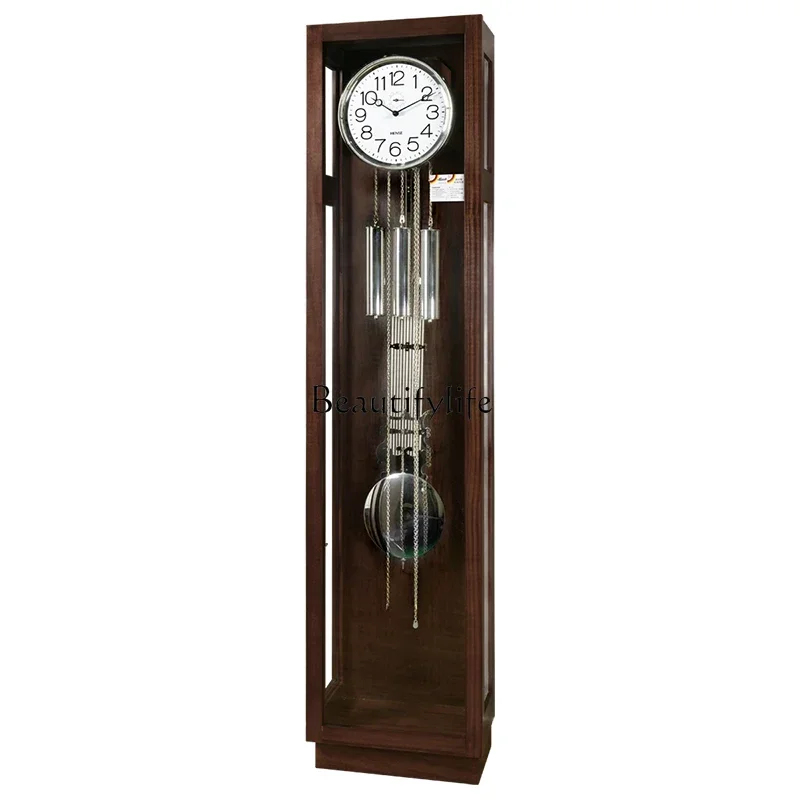

ls 18-European floor clock living room simple creative German movement light luxury modern mechanical floor clock
