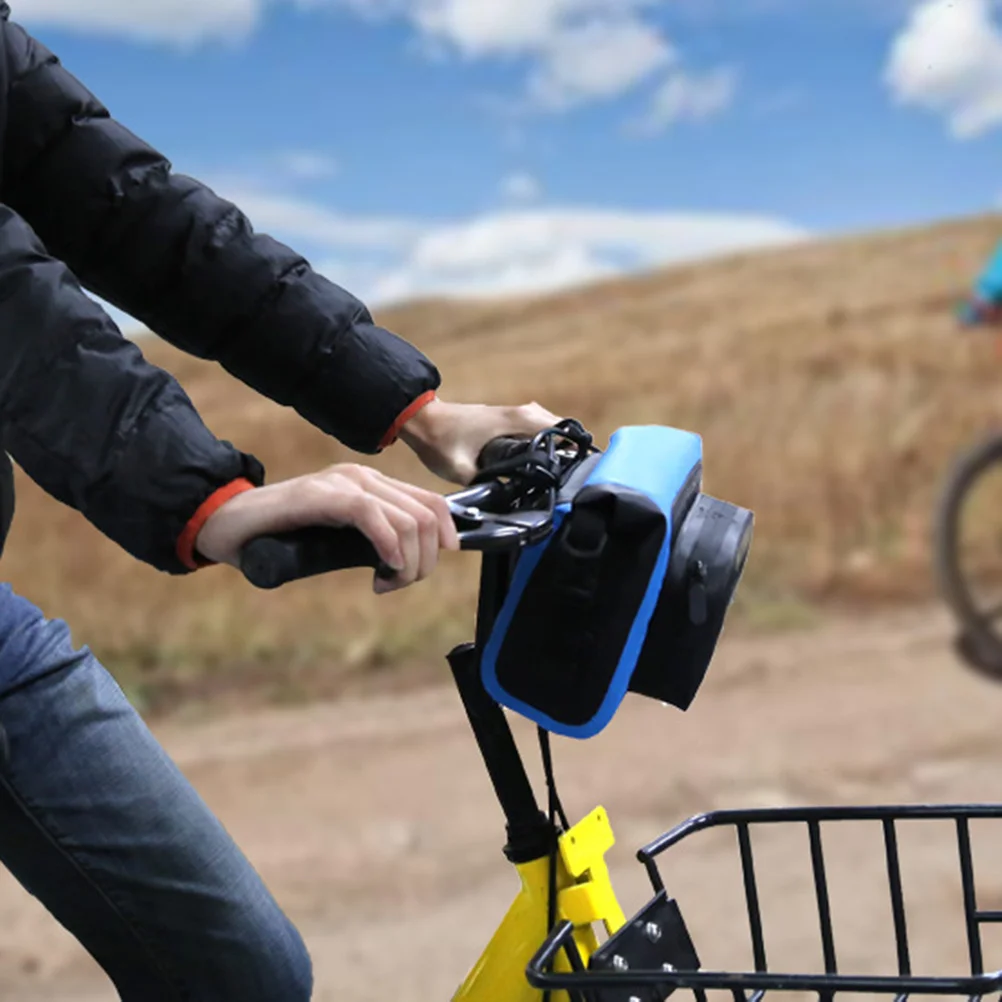

Multifunctional Waterproof Bike Handlebar Bag Large Capacity Front Storage Pouch Cycling Mountaineering City Folding Bike