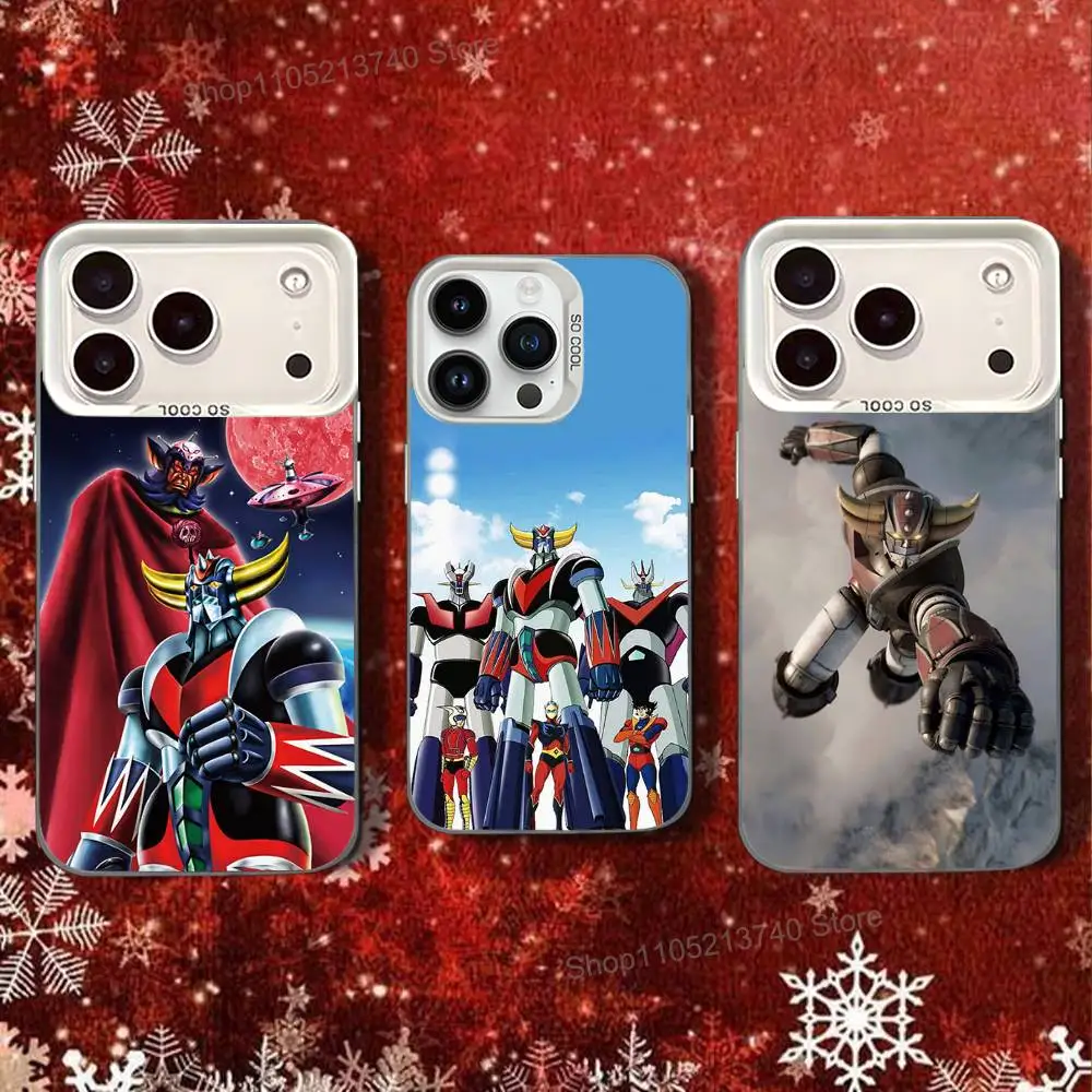 

cool Robot UFO G-Goldorak For iPhone 15,16,17,11,13,12,14,Pro,SE4,Max,Plus,Air,Mini Anti Fall White Matte Hard Bumper Phone Case