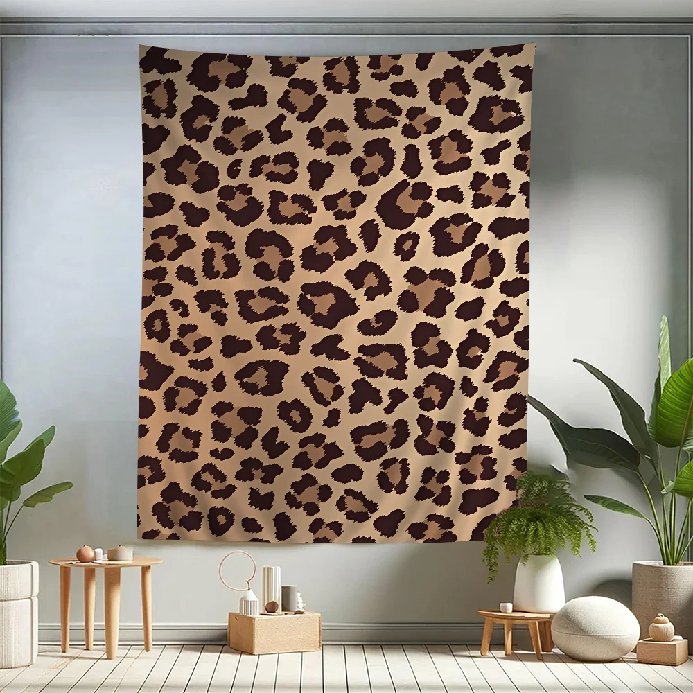 

Leopard Print Panther Printed Large Wall Tapestry Indian Buddha Wall Decoration Witchcraft Bohemian Hippie Wall Art Decor