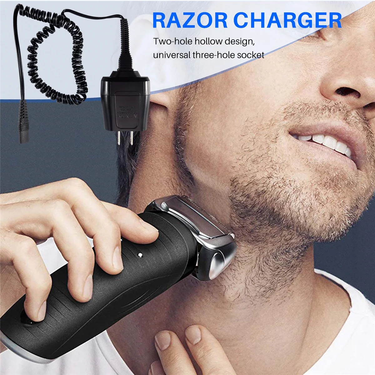 Power Cord for Shaver Series 7 3 5 S3 Charger for Electric 190/199 Replacement 12V Adapter US Plug