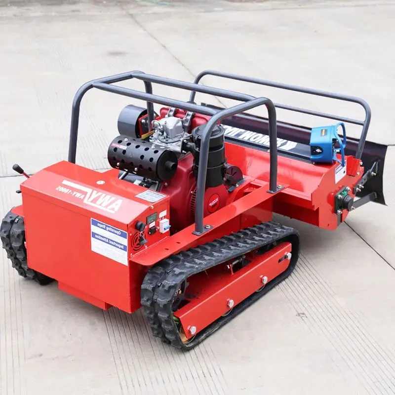 

Customized Multi-functional tracked lawn mower with intelligent remote control and 360-degree rotation for garden weeding