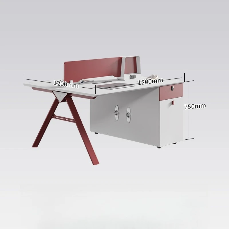 

Комбинация офисного стола и стула для персонала Современная простая офисная рабочая станция Двойной стол для персонала