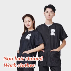 Dog Grooming Clothing Breathable Pet Shop Work Clothes Summer Pet Groomer Uniform Non Stick Hair Smock Men And Women Gown Y0517