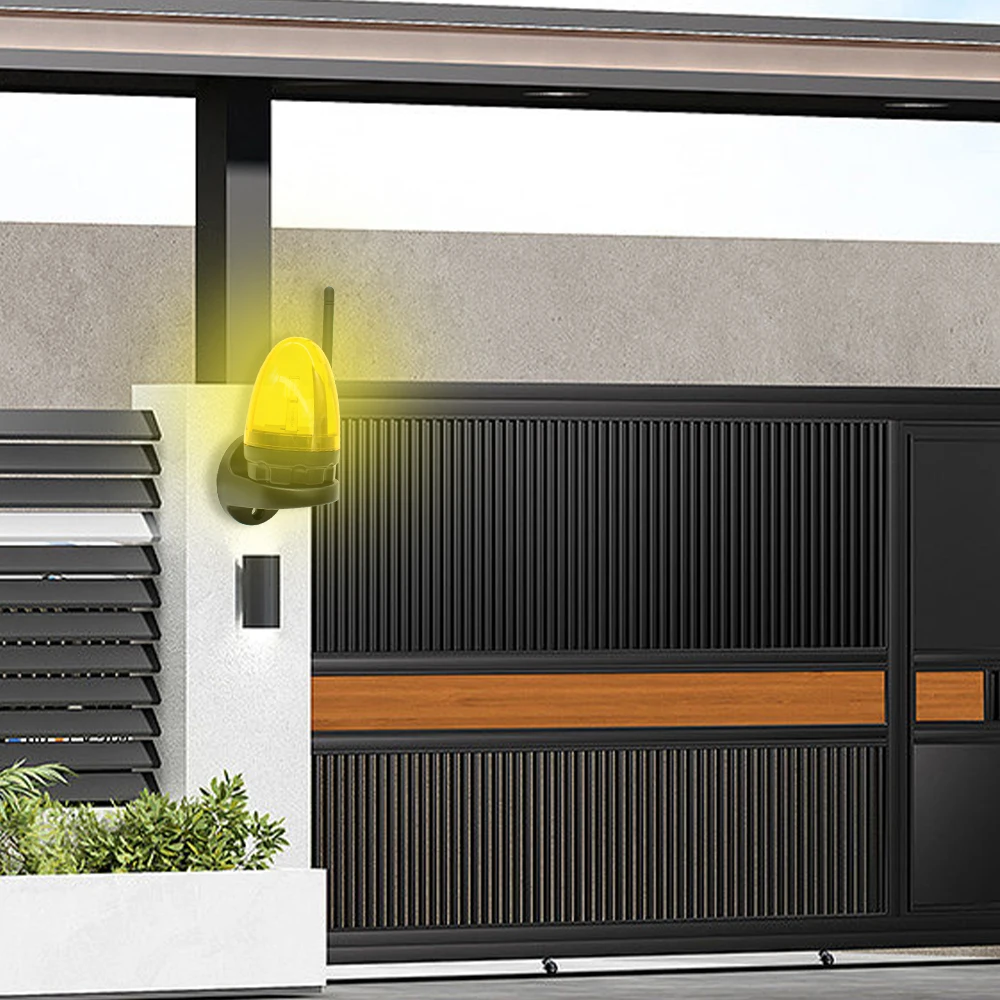 التيار المتناوب تيار مستمر 12 فولت 24 فولت 220 فولت LED تحذير ضوء المارة 24 فولت 230VAC العالمي إنذار مصباح إشارة لبوابات أوتوماتيكية باب المرآب انزلاق الباب