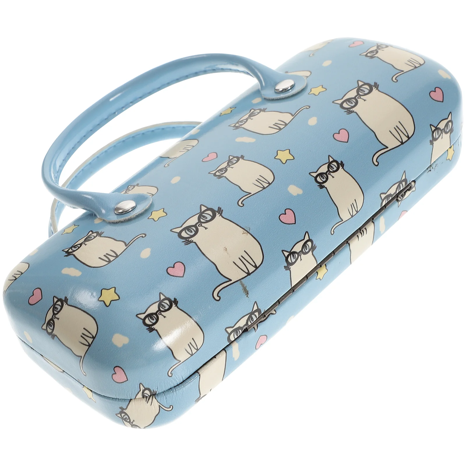 Children's Creative Portable Glasses Case Spectacle Pu Eyeglass Container Flocking Storage Fashion