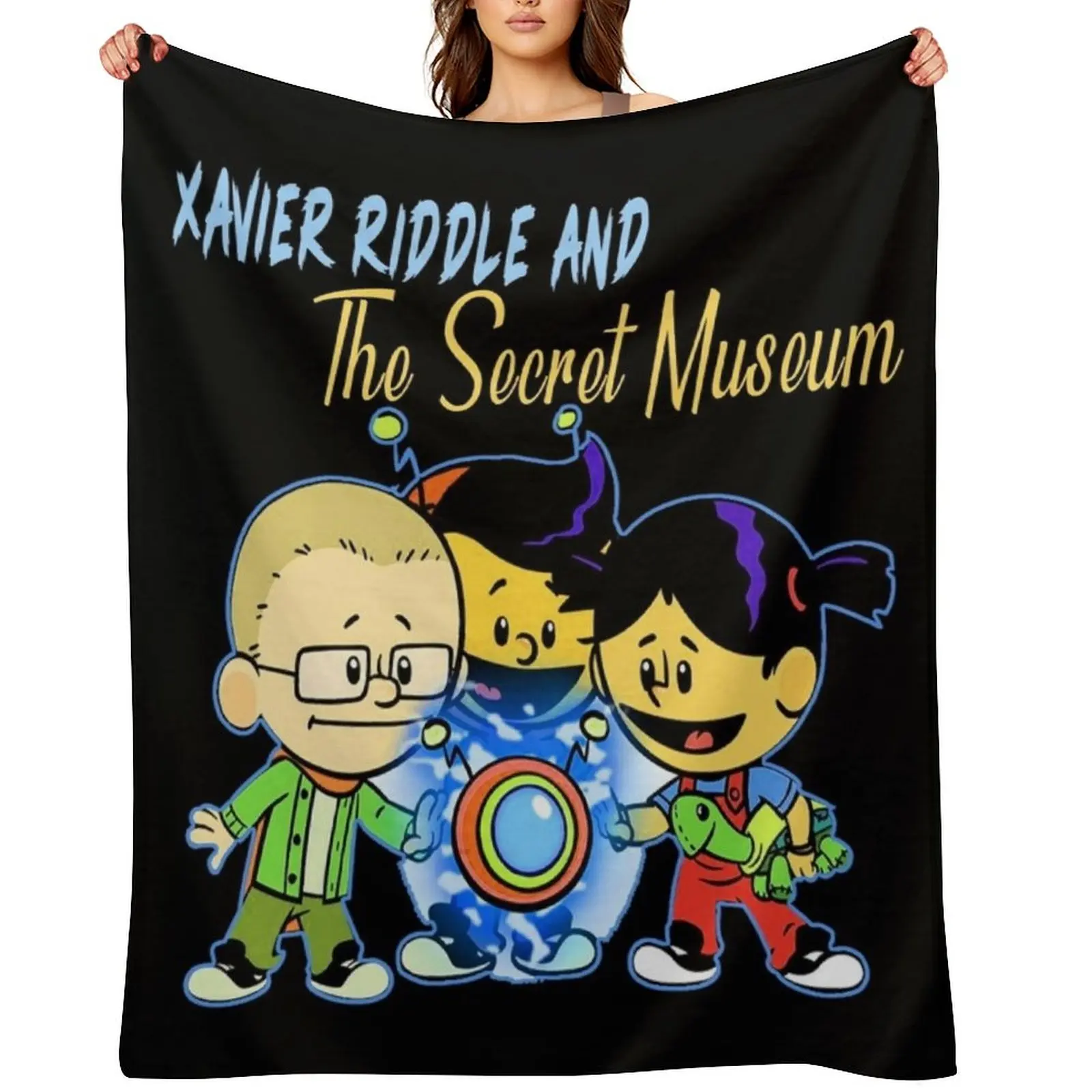 

Xavier Riddle and the Secret Museum charactersi am wilma rudolphi am rosa parks costume Throw Blanket Extra Large Throw Blankets