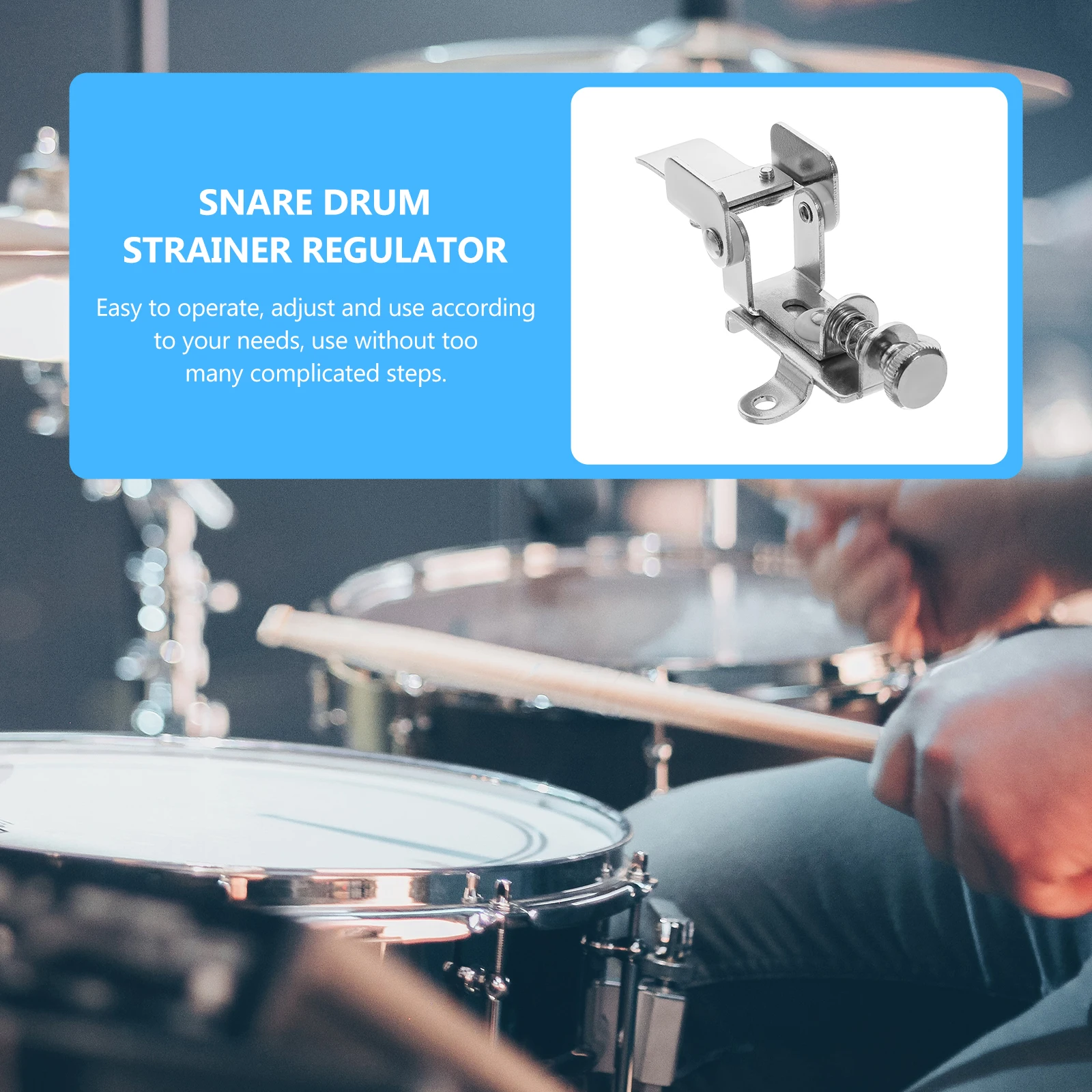 

1 set Snare Drum Regulator Metal Strainer Durable Smooth Easy Use Install Accessories Drum Kit Percussion Instrument Parts