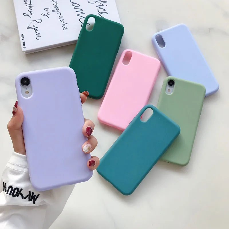 TPU Handyhülle für iPhone XR X XS Max 11 12 13 Pro Max mini Luxus Soft Candy Cover für iPhone XR XS X 6 6S 7 8Plus Hülle – Detail 9