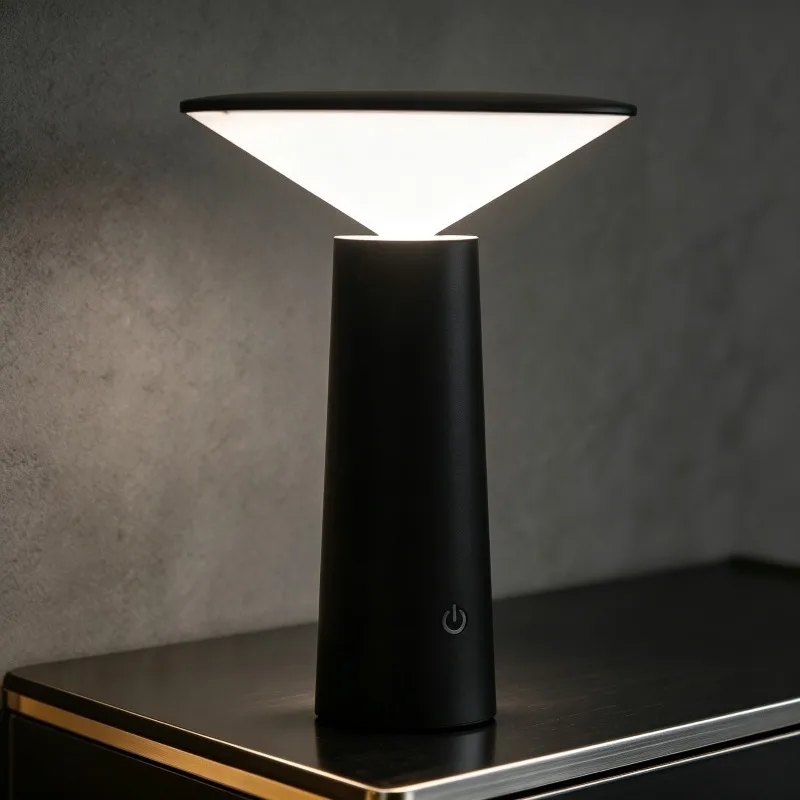 Modern Touch Sensor LED Desk Lamp USB Rechargeable Wireless Table Lamp Lamp for Bedroom Study Dining Bar Cafe Decor