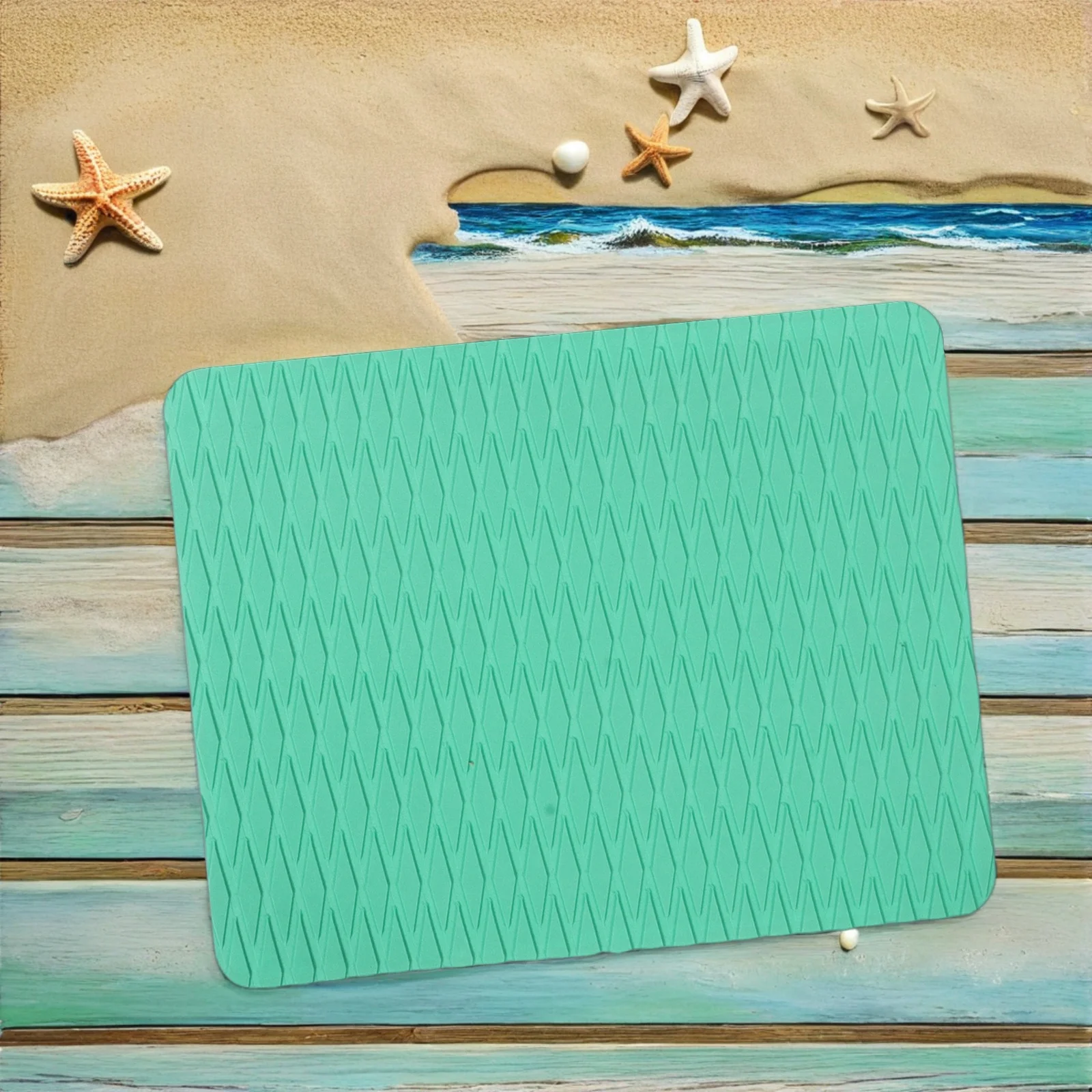 مجموعة واحدة من وسادة مقعد كاياك قابلة للنفخ غير قابلة للانزلاق، تعزز تجربة التجديف باللون الأخضر الفاتح