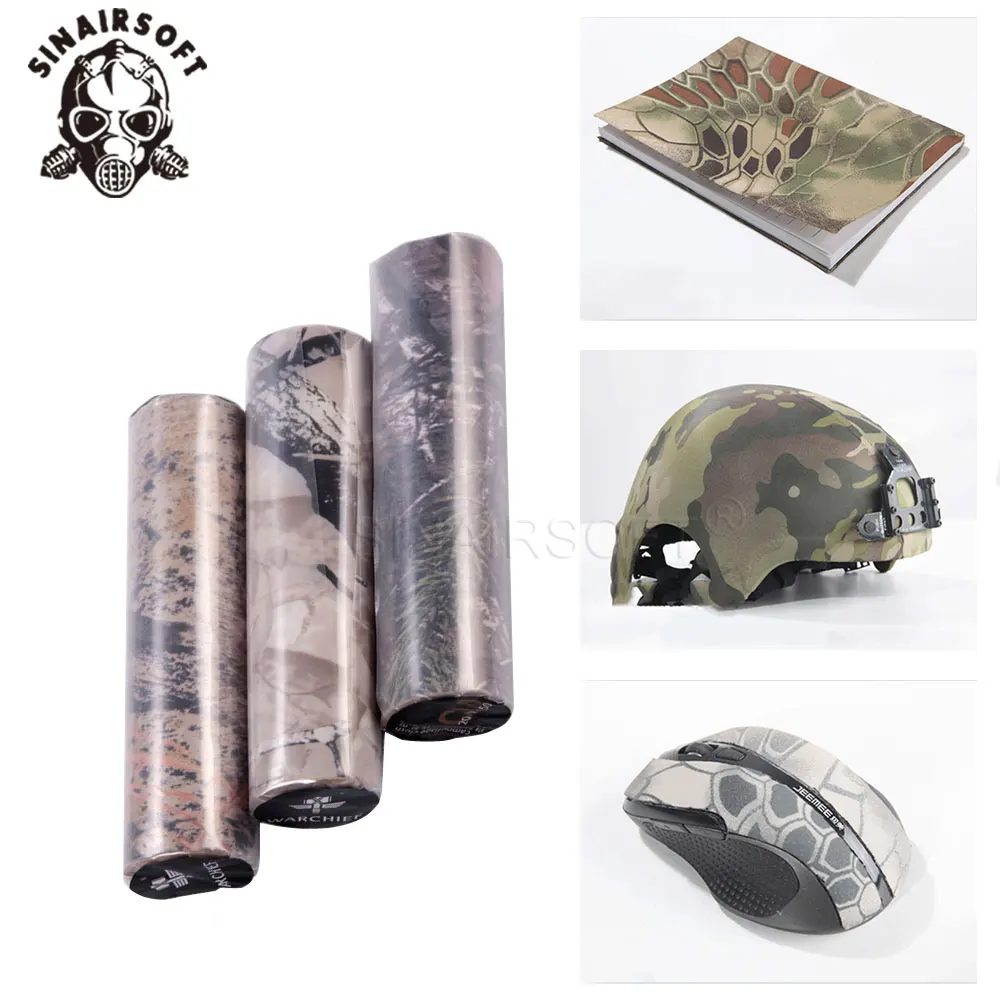 Tactical Gunskin Gear Skin Waterproof Super Elastic Self Adhesive Tape Vinyl Wrap Multifunctional Sniper Camouflage Hunting Belt