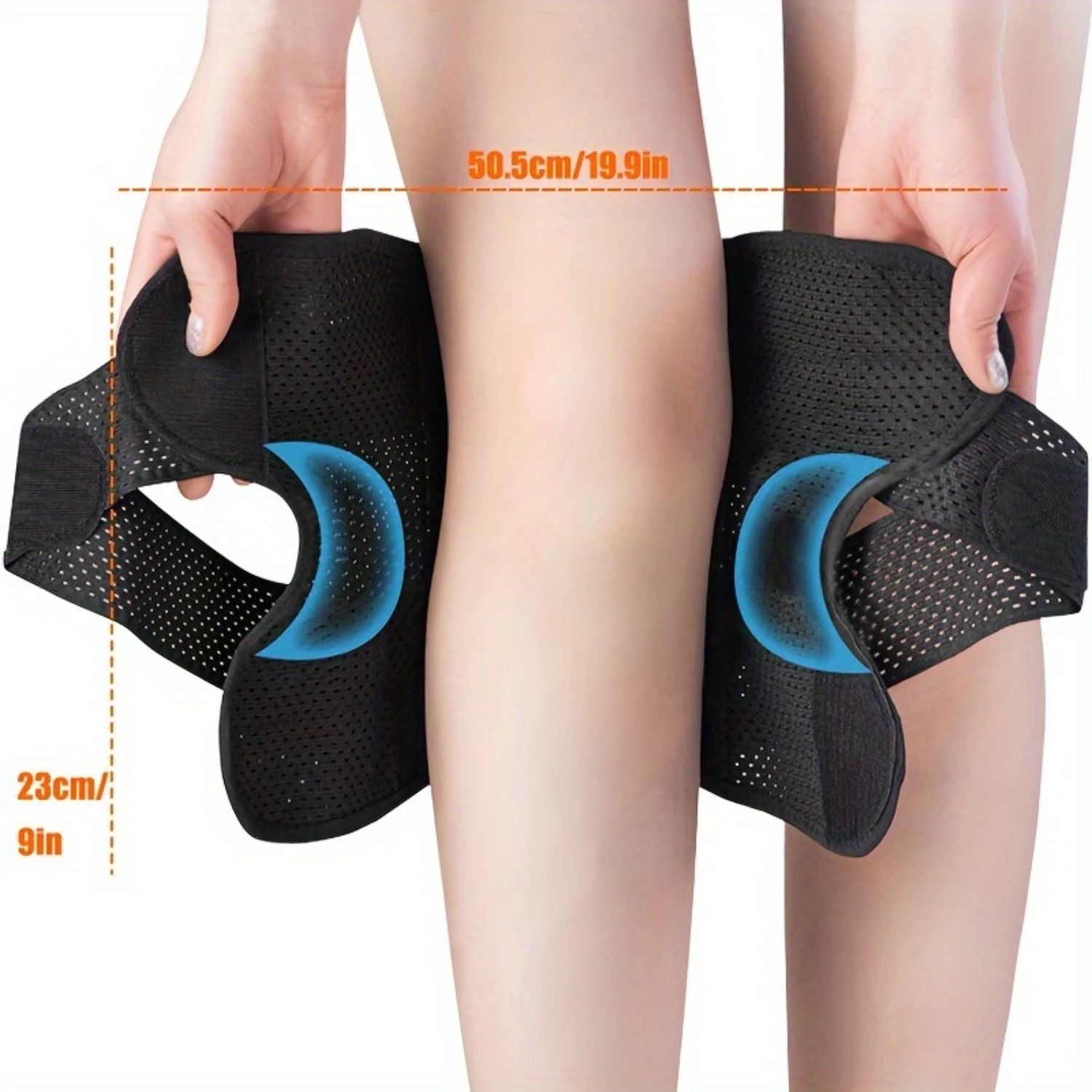 

1pc Knee Brace For Meniscus Tear, Compression Knee Support With Side Stabilizers For Women And Men-Open Knee Compression Sleeve