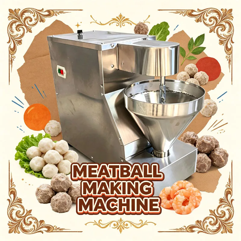 Commercial Meatball Forming Machine Small Electric Automatic Meatball Making Machine For Food Shop Vegetable Lamb Beef Squid Bal