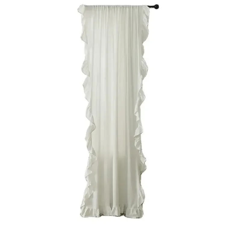 PP1030Pleated Ruffle Semi-Blackout Finished Curtains Bedroom Curtain Fabric