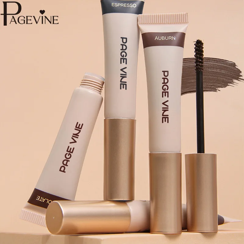 Crème de teinture pour sourcils pour femmes, imperméable, Durable, sans décoloration, noir et marron, Style Gel, poudre à sourcils
