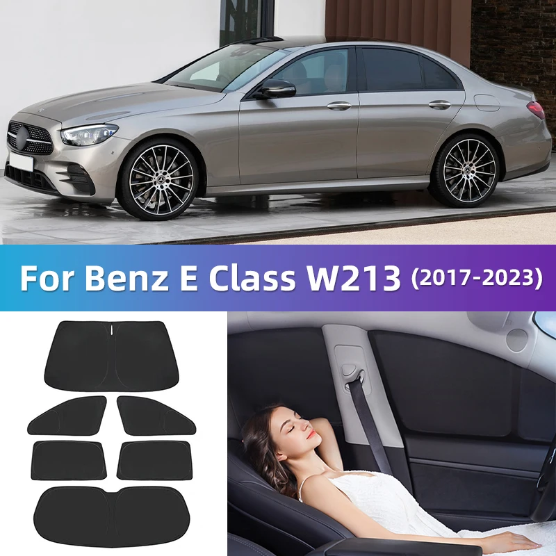 

Для Mercedes Benz E Class W213 2017-2023 пользовательское полное покрытие автомобильное Окно Солнцезащитный козырек для конфиденциальности Штора для путешествий кемпинга автомобиля для сна