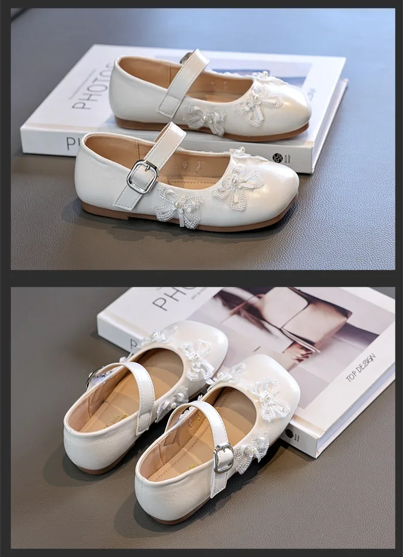 Mädchen Frühling Herbst Neue Prinzessinnen-Schuhe Weiche Sohle Rutschfest Quadratischer Schnitt PU-Leder Modische Mary Jane Schülerverschuhe – Detail 8