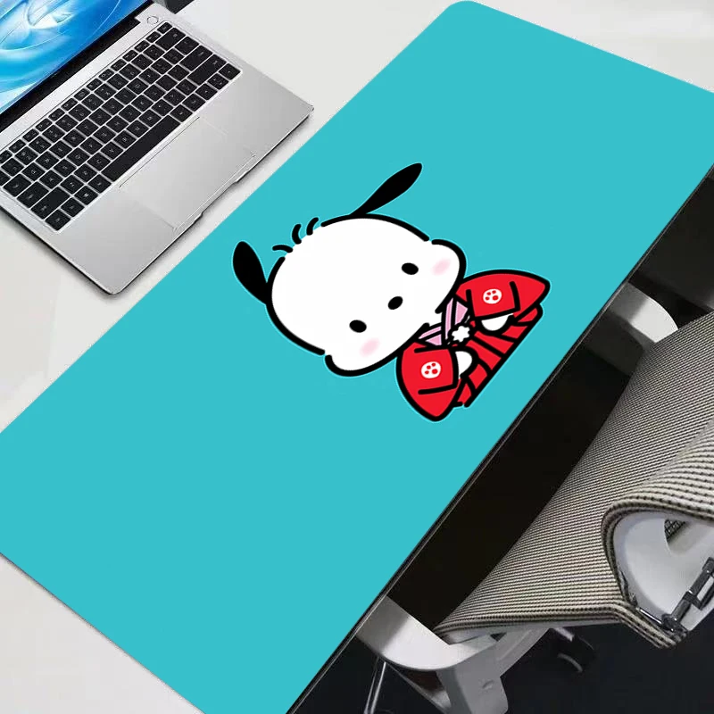 لوحة ماوس Pochacco مصممة خصيصًا لألعاب الرسوم المتحركة HD Mousepad ملحقات الألعاب اللوحية Varmilo لوحة المفاتيح لوحة المفاتيح Mausepad