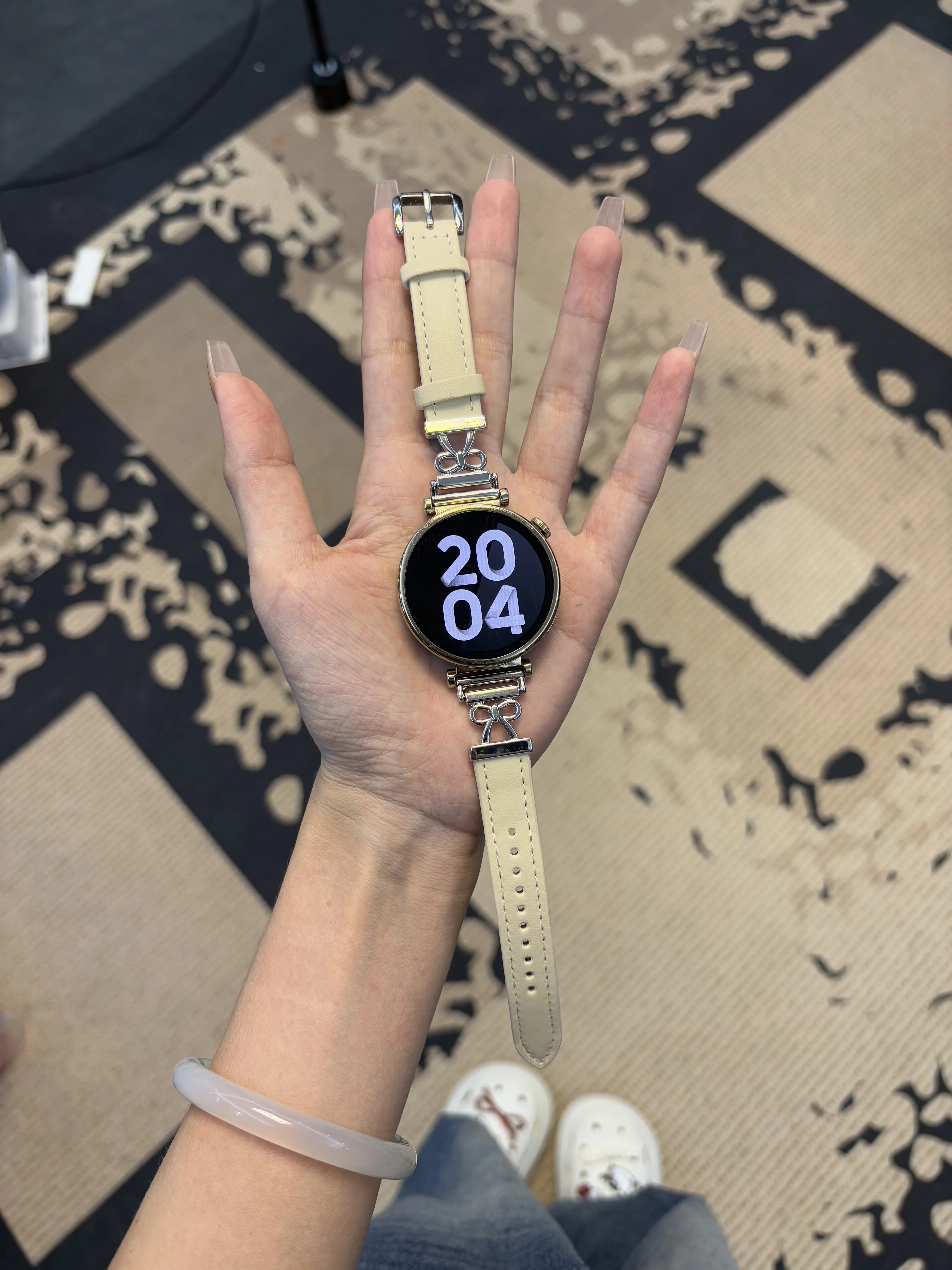 

Suitable for HW Watch Fit3/Fit4 straps and HW Band 8/9/10NFC bow leather handmade straps