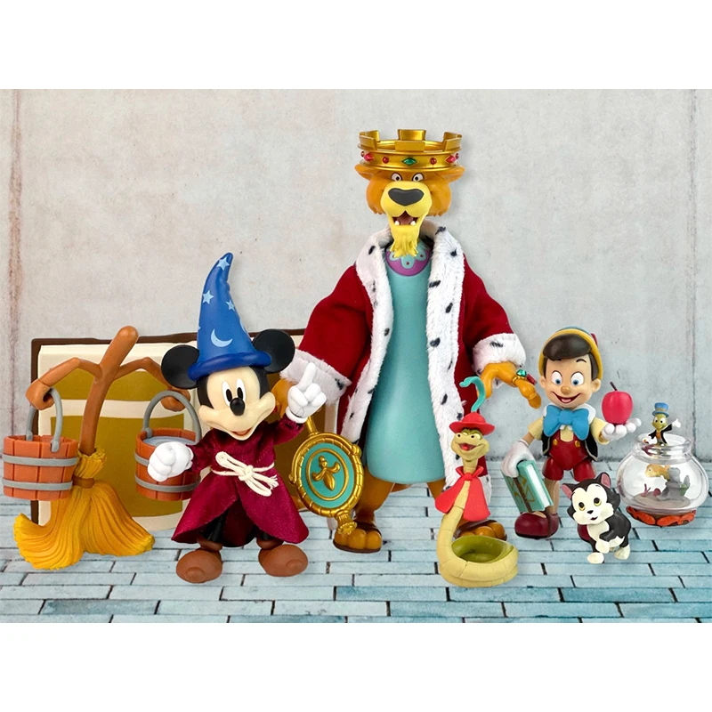 Super7 Disney Ultimates Mickey Mouse Prince John Pinocchio Action Figure Classic Movie Character Peripheral Collectible Models