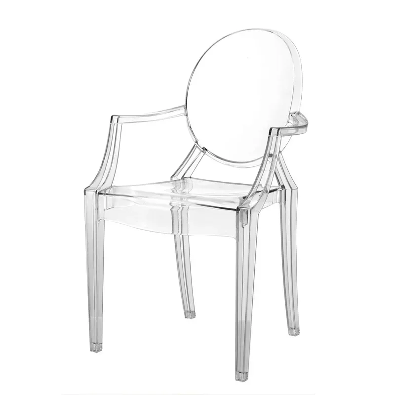 Clear Acrylic Crystal Resin Event Chiavari Chair Transparent Plastic Dining Chair For Weddings And Banquet