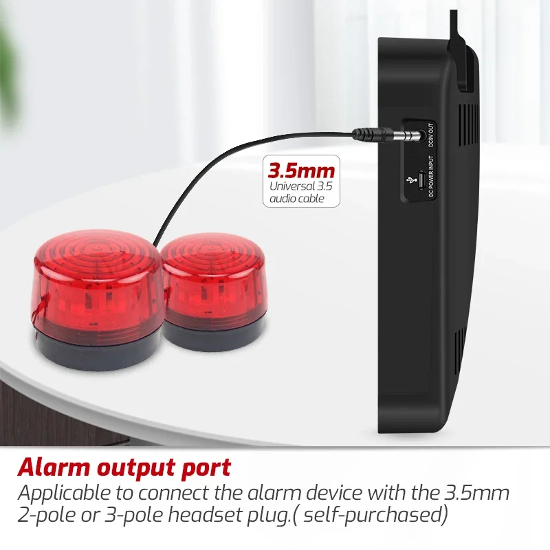 TASI TA623B Digital Hygrometer With Probe Temp Humidity Board Wall Mounted Thermo Hygrometer