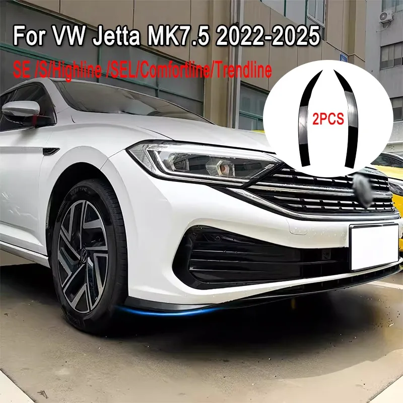 

Для VW Jetta MK7.5 2022-2025 SE/S/Highline/SEL/Comfortline/Trendline Sadan GLI Style автомобильный передний бампер боковые разветвители Canard