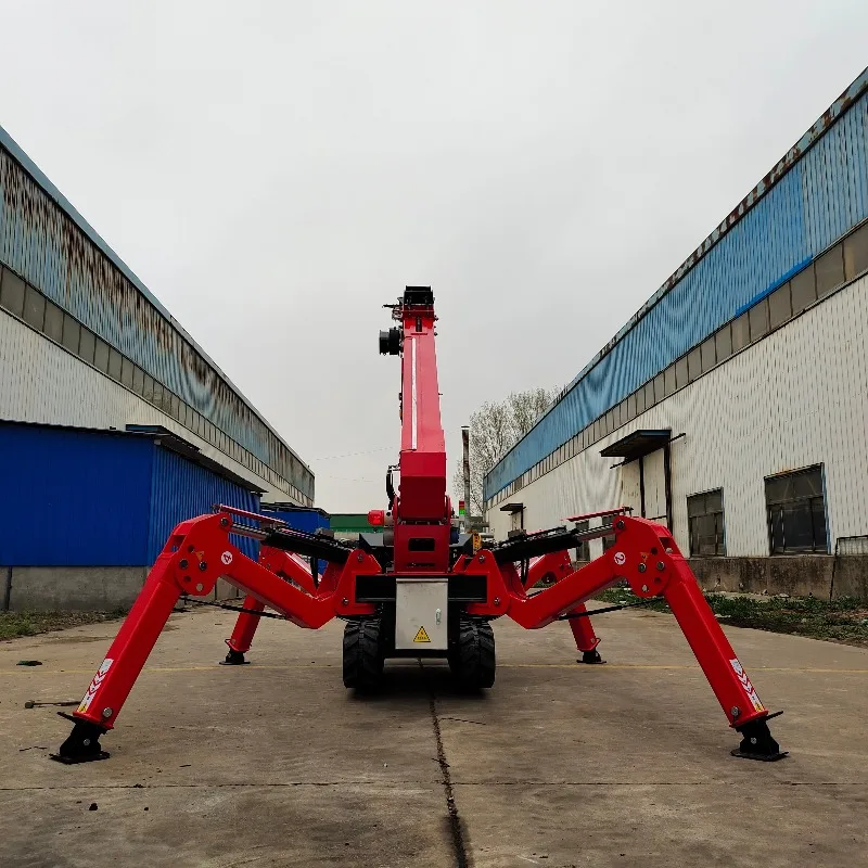 Gru ragno cingolata a doppio scopo da 1 tonnellata Mini gru ragno telecomandata