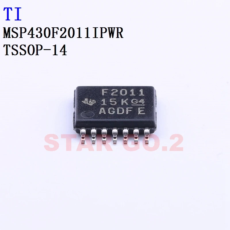 5PCSx MSP430F2011IPWR TSSOP-14 TI Microcontroller