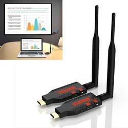 100M Wireless Wifi HDMI Extender Video Transmitter and Receiver Display Adapter Share for Camrea Notebook PC To TV Monitor 1080p