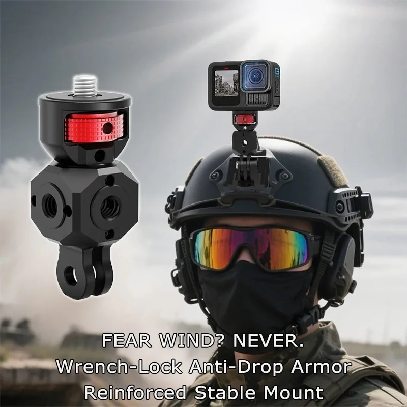 

Multi Adapter 1/4 3/8 Cold Shoe Mount for Gopro 13 Action DSLR Camera 360 Swivel Microphone LED Light Extension Arm Vlog Bracket