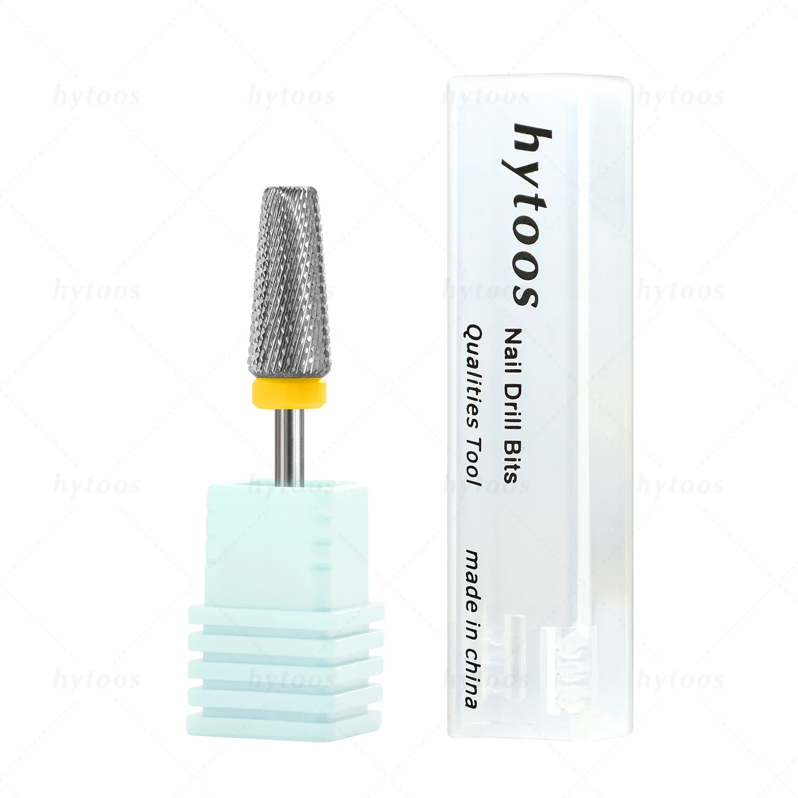 HYTOOS Tapered 5 in 1 Nail Drill Bit Cross Teeth Carbide Nail Bits Remove Gel Electric File Drills Machine Manicure Accessories image 3