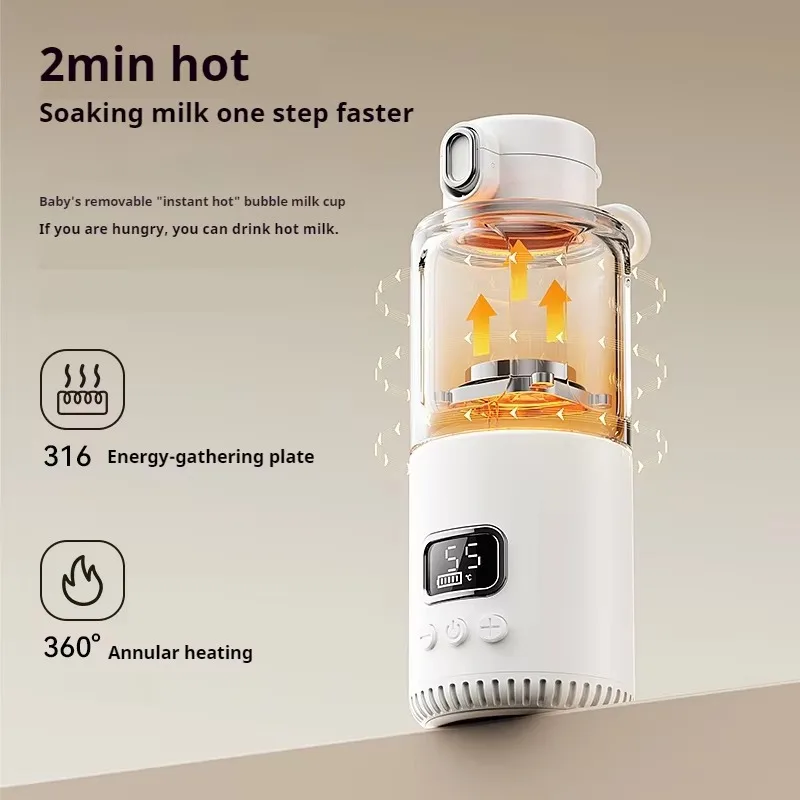 Portable bottle warmer and dispenser machine Quick heating and safe easy-to-use household appliances