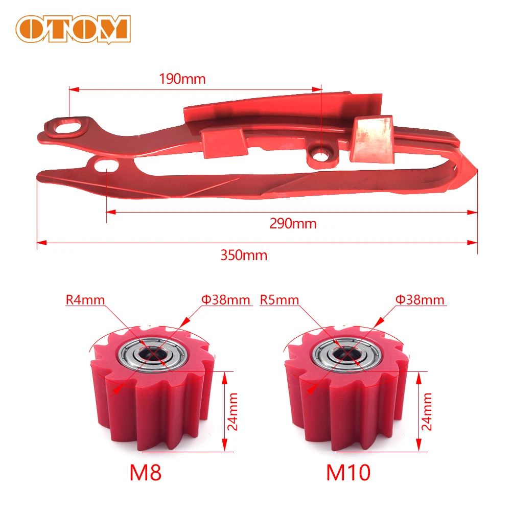 Motorcycle Chain Slider Up And Serrated Chain Rollers Protector Plastic Kit For HONDA CR125R CR250R CRF250R CRF450X CRF450R Moto