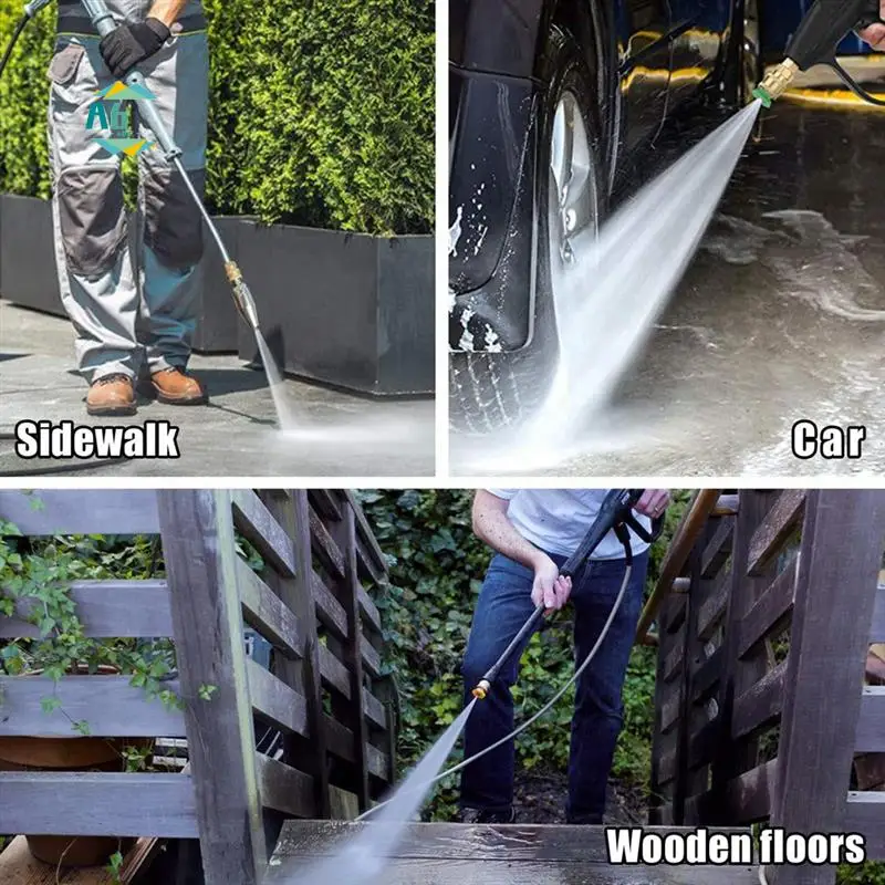 

A60F-Turbo Nozzle For Pressure Washer Rotating For Hot And Cold Water With 1/4 Quick Connect 7 Nozzle Tips And Holder