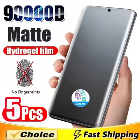 5Pcs Matte Hydrogel Film for Samsung S20 S21 S22 S23 S24 Ultra FE S10 S9 Plus Screen Protector for Galaxy Note 20Ultra 9 10 Plus