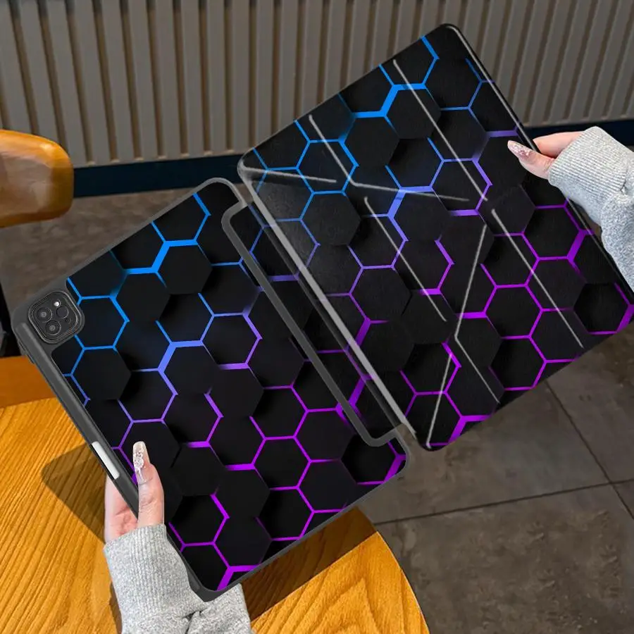 Tablet Case For iPad Pro 2025 Mini 6 7 Air 4 5 M3 M2 1 2 M4 11inch Pro 11th 10th 9th 8th 7th 12.9inch Holder Cover Honeycomb