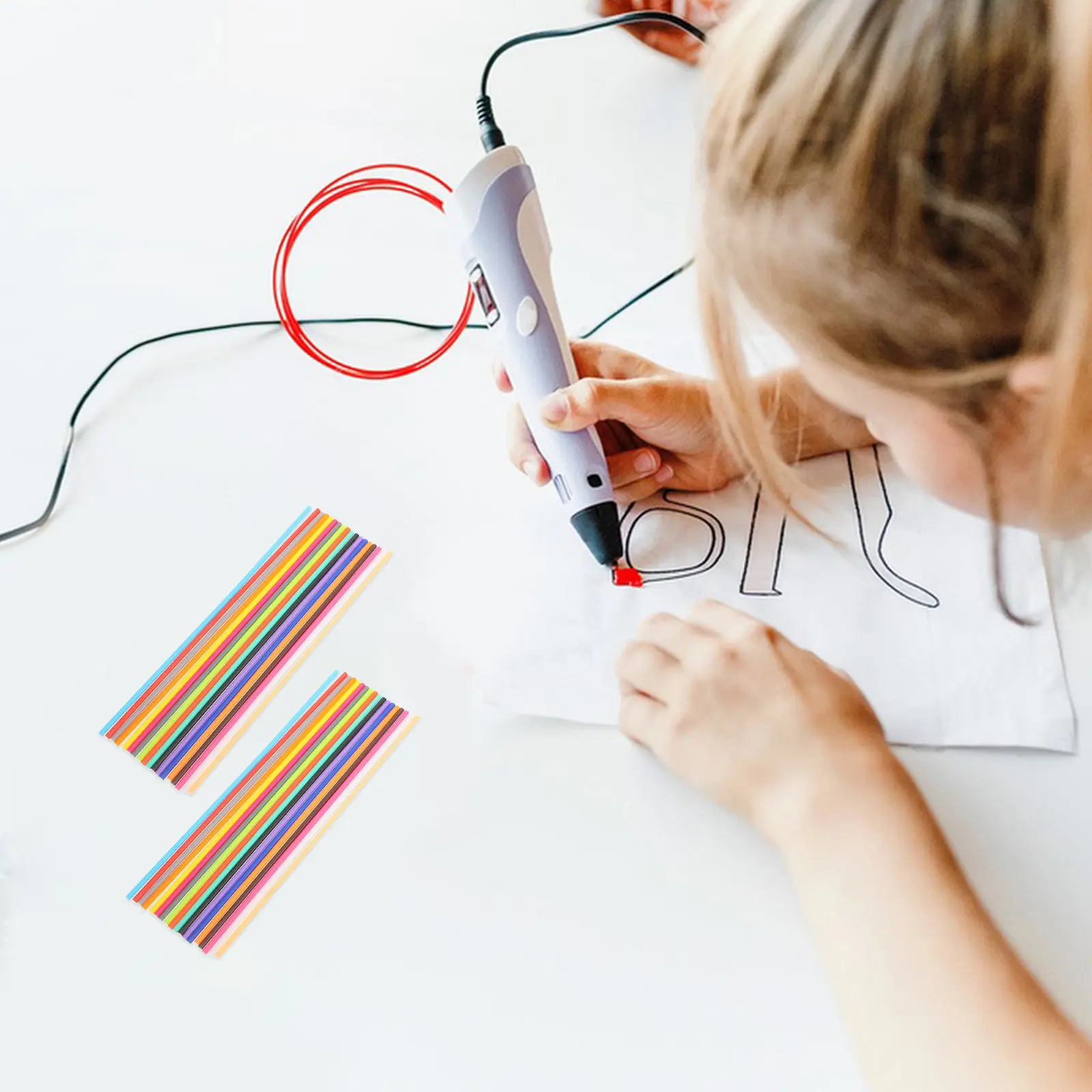 

160 шт. 32-цветных нитей PCL для 3D-ручек, совместимых с 3Doodler Precision, диаметр 25 мм, яркие и креативные