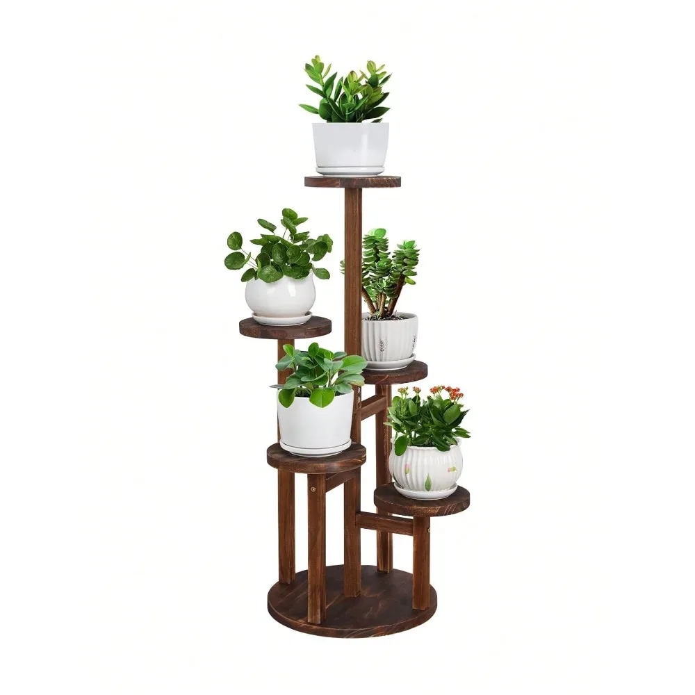 

Stand Indoor,4 Tier Oval Shelf Corner Plant Stands For Indoor ,Tiered Plant Holder Flower Pot Stand