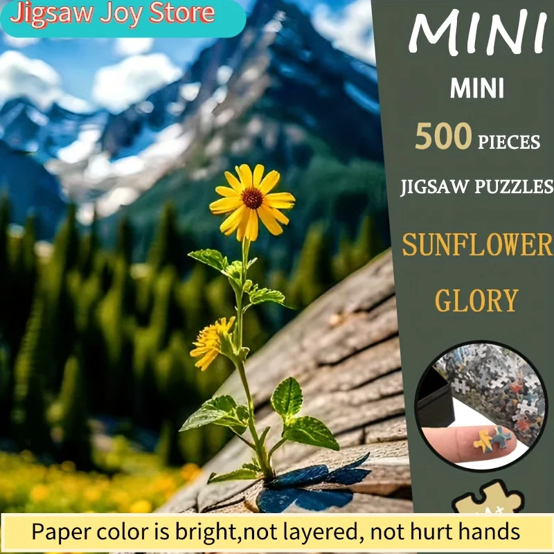 

Премиум-пазл из 500 деталей с ярким дизайном подсолнуха, идеально подходит в качестве рождественского подарка. Этот популярный праздничный цветочный принт A