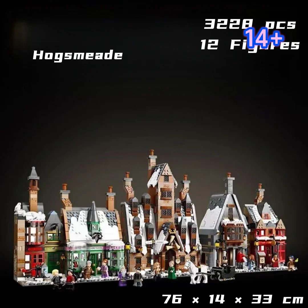 

Уникальный коллекционный конструктор Disney Launch 76457: Офис в деревне Хогсмид, для демонстрации, рождественский подарок для семейного досуга